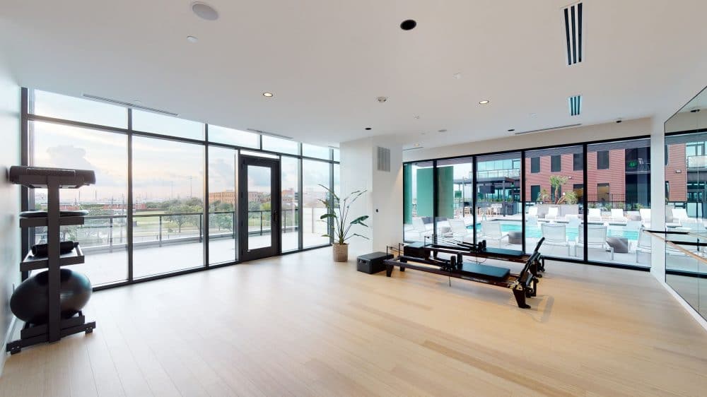 Forth at Navigation yoga and pilates studio with floor-to-ceiling windows