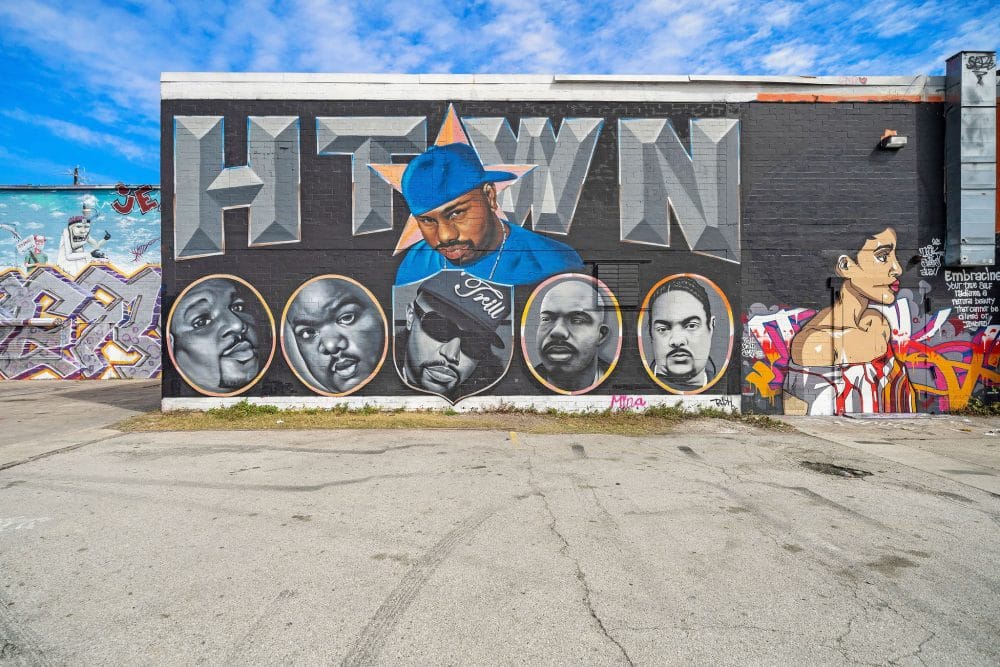 HTown mural in EaDo Houston